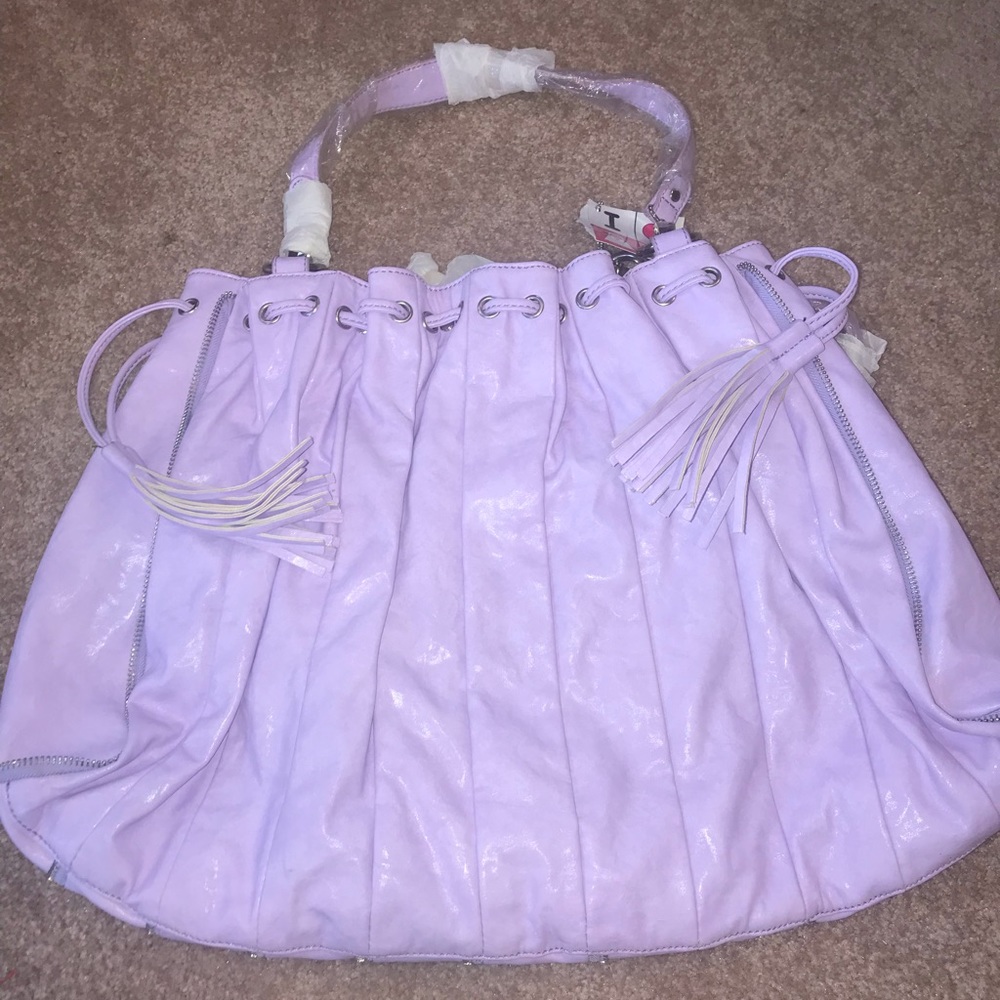 Bright Lavender Purse with tassels